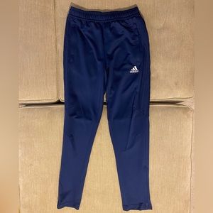 Navy blue adidas climatecool joggers